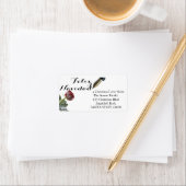 Étiquette Lettre du rose de neige Feliz Navidad (En situation)