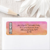 ÉTIQUETTE LETTRE TANG "I" ORANO AQUACOLE ROSE (En situation)