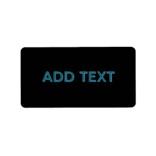 Étiquette Lettres contour éditable avec ombre portée 