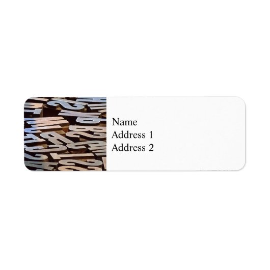 Étiquette Lettres de saisie (Devant)