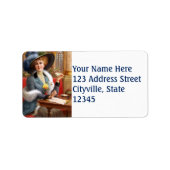 Étiquette Lettres Tombées Et Thé (Devant)