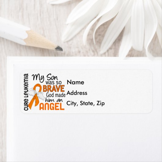 Étiquette Leucémie Angel 2 Son (En situation)