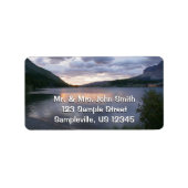 Étiquette Lever du soleil au lac Swiftcurrent I (Devant)