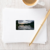 Étiquette Lever du soleil au lac Swiftcurrent II (En situation)