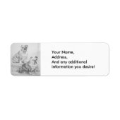 Étiquette Levi et Bella (Devant)