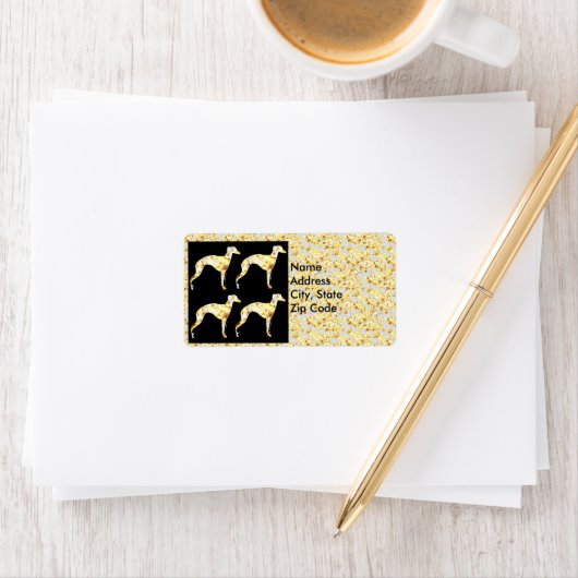 Étiquette Lévrier  (En situation)