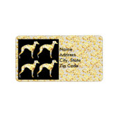 Étiquette Lévrier  (Devant)