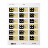 Étiquette Lévrier  (Feuille entière)