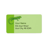 Étiquette Lézard vert (Devant)