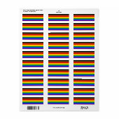 ÉTIQUETTE LGBTQ (Feuille entière)