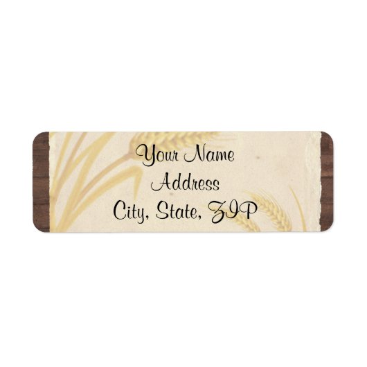 Étiquette L'herbe de blé du pays à l'occasion de l'anniversa (Devant)