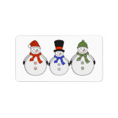 Étiquette L'hiver des neiges est arrivé (Devant)