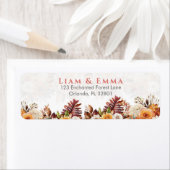 Étiquette Liam et Emma Pilier d'unité florale de mariage de (En situation)