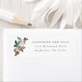 Étiquette Libellé d'adresse de retour vintage (En situation)