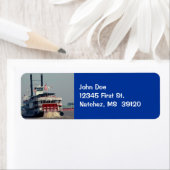 Étiquette Libellé de l'adresse de retour vintage Mississippi (En situation)