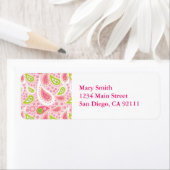 Étiquette Libellés d'adresse de retour inspirés Pulitzer (En situation)