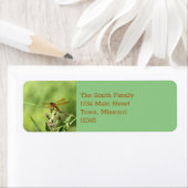 Étiquette libellule (En situation)