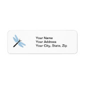 Étiquette libellule (Devant)