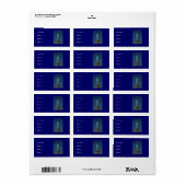 Étiquette Liberty Enlightening the World - Statue de la Libe (Feuille entière)