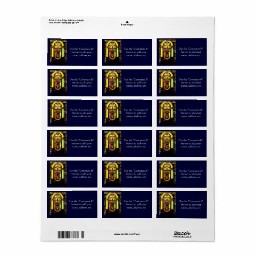 Étiquette Librairie ancienne (Feuille entière)