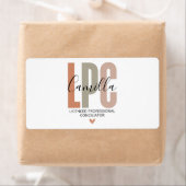 Étiquette Licensed Professional Counselor Gifts, LPC Therapi (En situation)