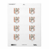 Étiquette Licensed Professional Counselor Gifts, LPC Therapi (Feuille entière)