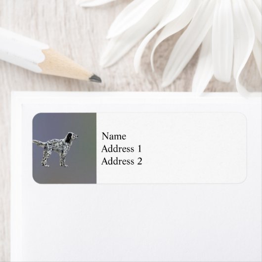 Étiquette Liewellin Setter (En situation)