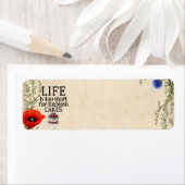 Étiquette LIFE Is Too Short Return Address Label (En situation)