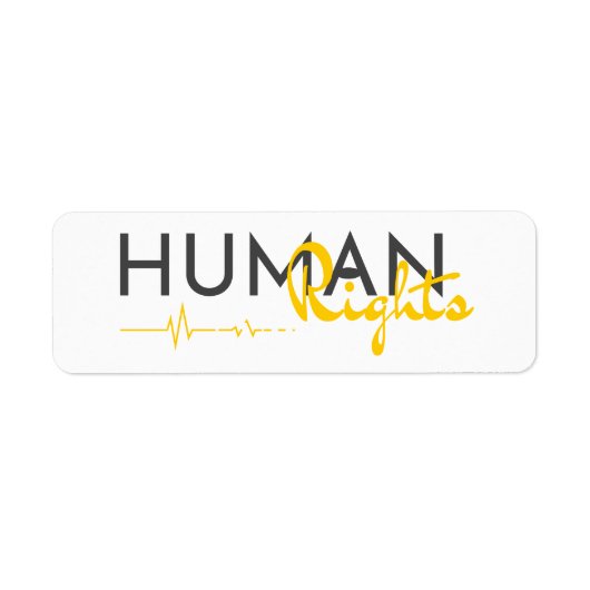 Étiquette Lifeline to Human Rights (Devant)
