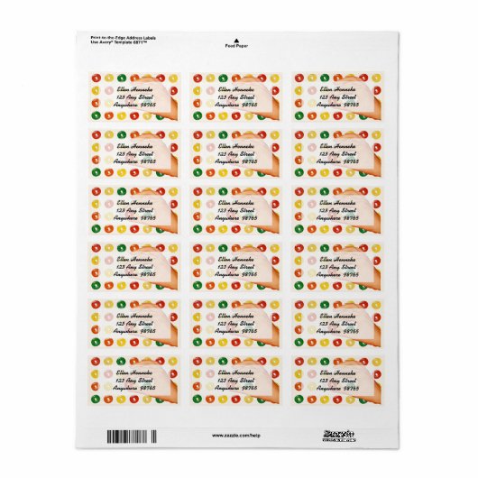 Étiquette Lifesavers (Feuille entière)