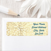 Étiquette Light Burst Return Address Labels (En situation)