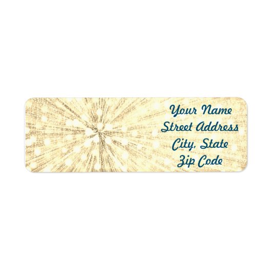 Étiquette Light Burst Return Address Labels (Devant)