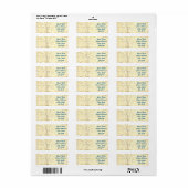 Étiquette Light Burst Return Address Labels (Feuille entière)