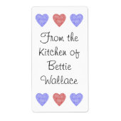 Étiquette Ligne (Devant)