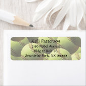 Étiquette Ligne 4 du Softball jaune (En situation)