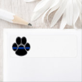 Étiquette Ligne Bleue fine K-9 (En situation)