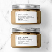 Étiquette Ligne verticale Ajouter votre marque d'ingrédients