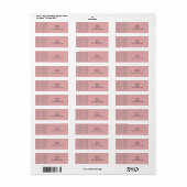 Étiquette Lignes Art Déco (Feuille entière)