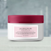 Étiquette Lignes de script couleur personnalisées Ingrédient