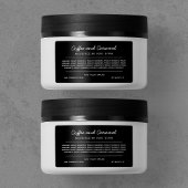 Étiquette Lignes de script couleur personnalisées Ingrédient