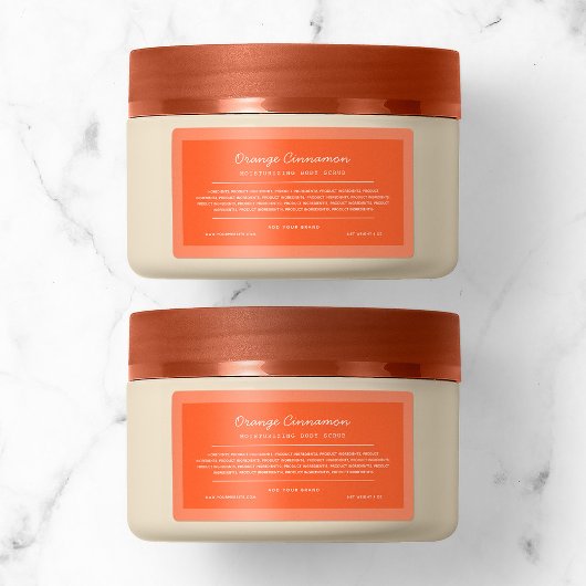 Étiquette Lignes de script couleur personnalisées Ingrédient