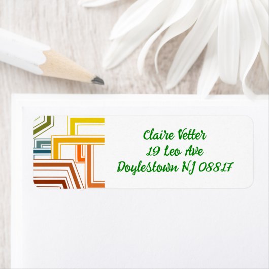 Étiquette Lignes des années 1970 (En situation)