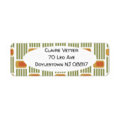 Étiquette Lignes et boîtes vertes (Devant)