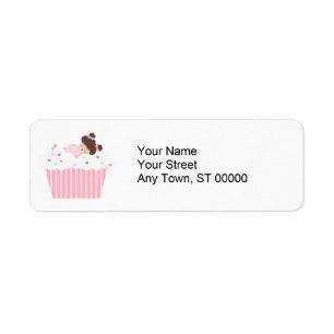 Étiquette lil sweetie tooth tous les rêves de cupcake comple