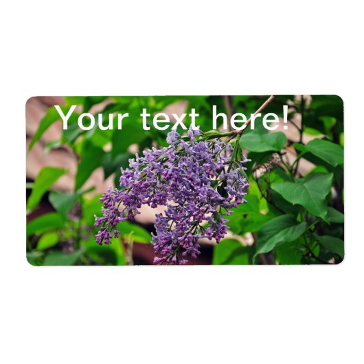 Étiquette Lilac (Devant)