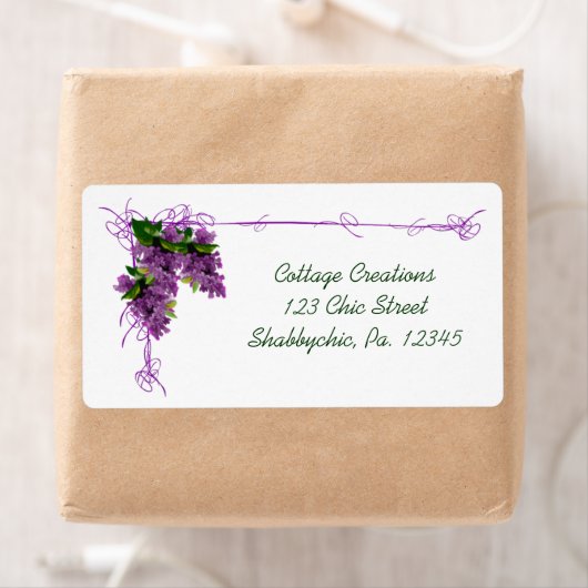 Étiquette Lilac (En situation)