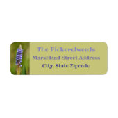 Étiquette Lilac Purple Pickerelweed Fleur Botanique Florale (Devant)