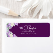 Étiquette Lilacs and Lavender Return Address Label (En situation)