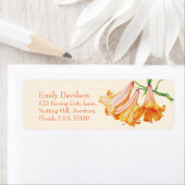 Étiquette Lily bell fine art mariage retour adresse de répon (En situation)