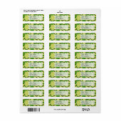 Étiquette Lime (Feuille entière)